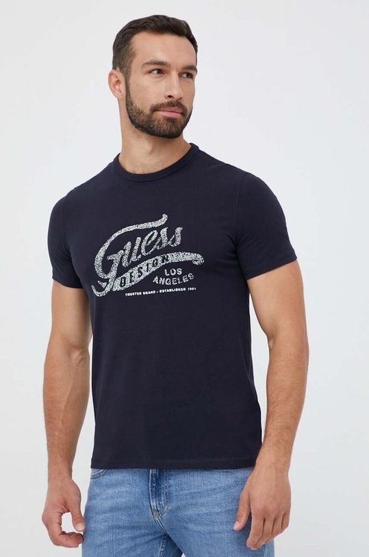 Tričko Guess slim tmavomodrá M3YI27.J1314
