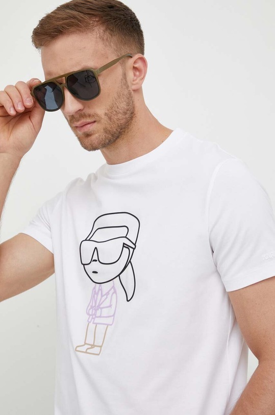 Karl Lagerfeld t-shirt biały 533221.755400