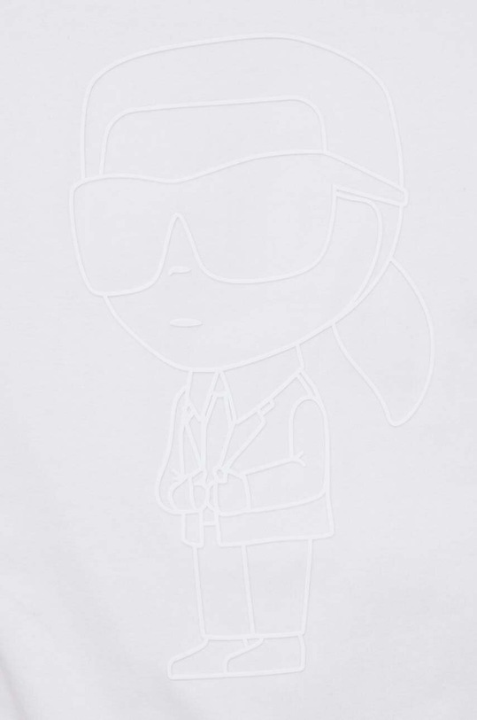 Karl Lagerfeld t-shirt bawełniany 533221.755402 biały