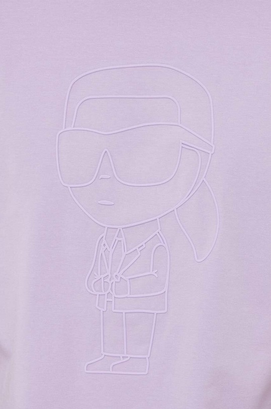 Karl Lagerfeld pamut póló 533221.755402 lila