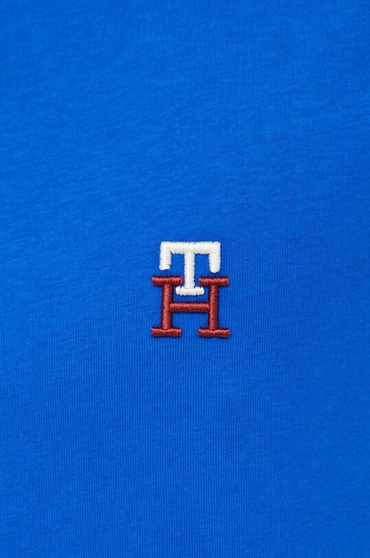 Tommy Hilfiger t-shirt bawełniany MW0MW30054 niebieski