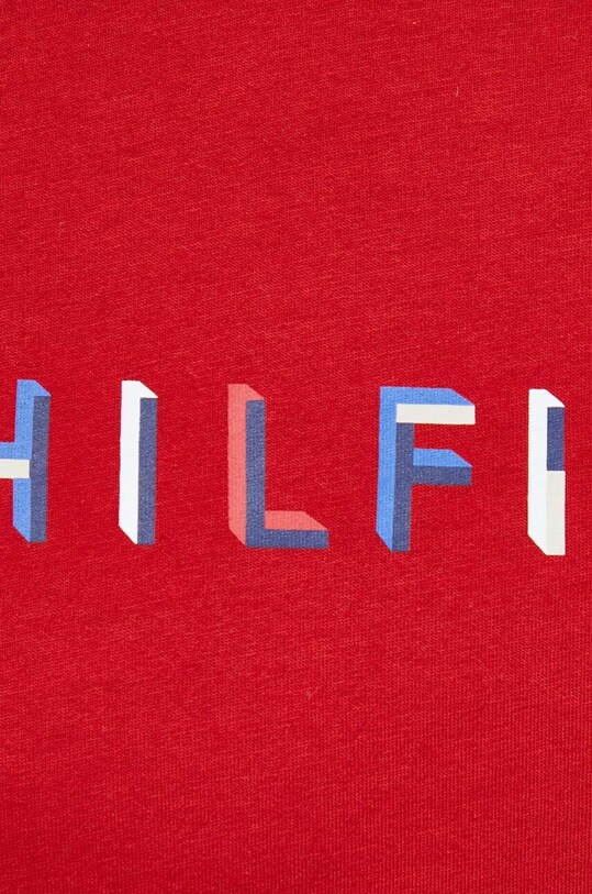 Tommy Hilfiger t-shirt bawełniany MW0MW31535 czerwony