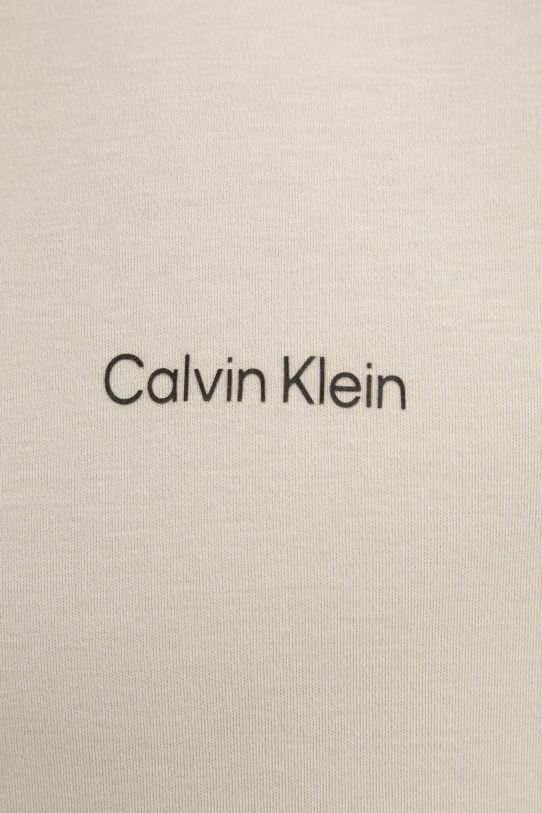 Бавовняна футболка Calvin Klein K10K109894 бежевий