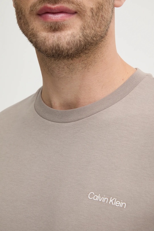 Bavlněné tričko Calvin Klein K10K109894 béžová