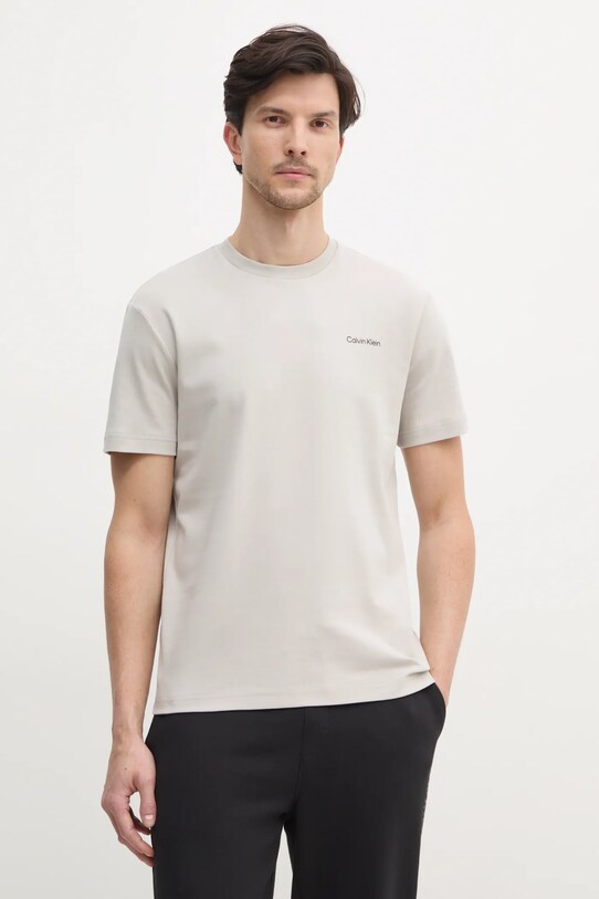 Бавовняна футболка Calvin Klein бавовна сірий K10K109894