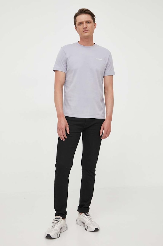 Calvin Klein t-shirt bawełniany K10K109894 szary SS25