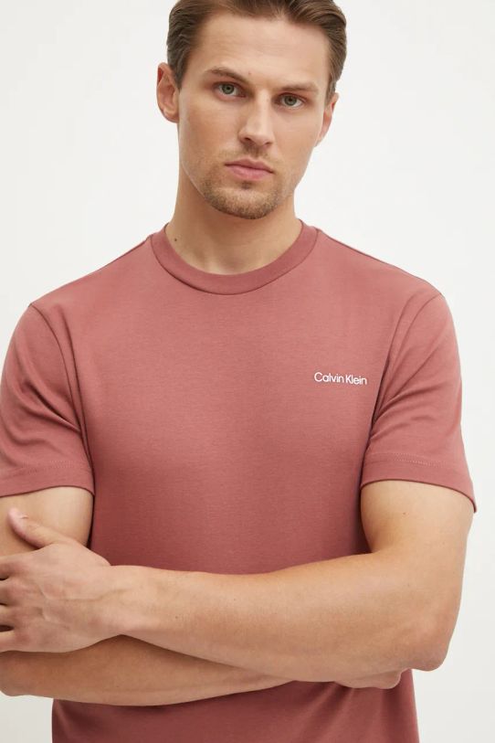 Calvin Klein t-shirt bawełniany różowy K10K109894