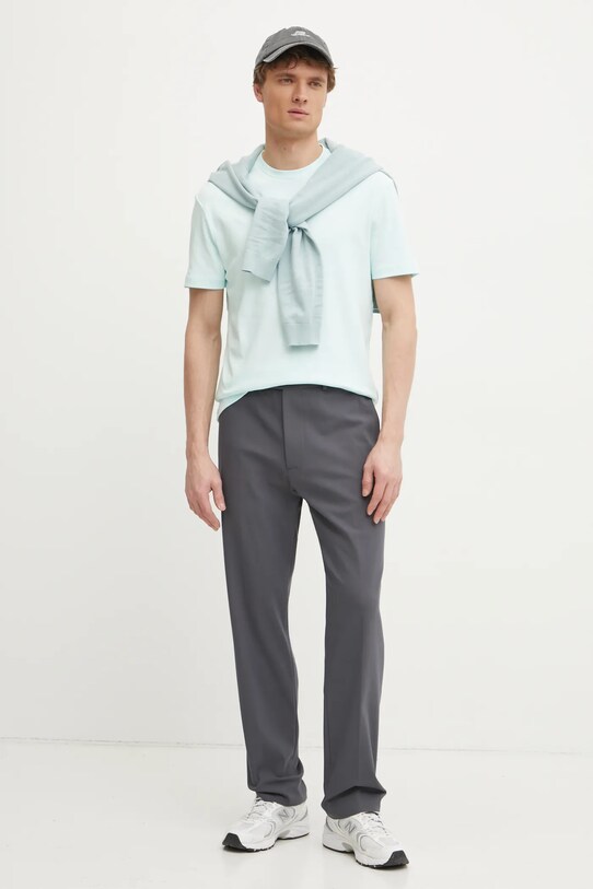 Бавовняна футболка Calvin Klein K10K109894 бірюзовий SS25