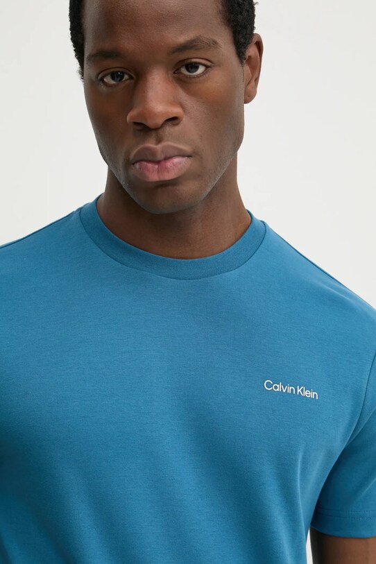 Бавовняна футболка Calvin Klein бірюзовий K10K109894