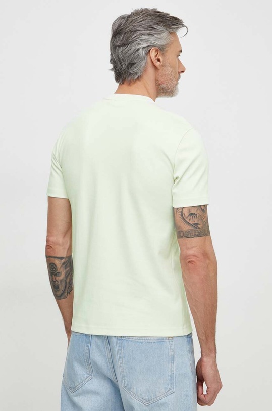 Bavlněné tričko Calvin Klein K10K109894 zelená SS25
