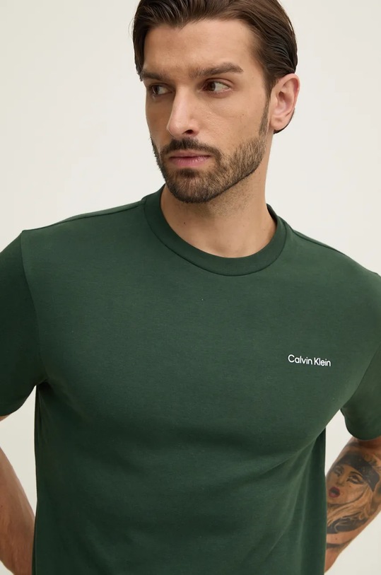 Бавовняна футболка Calvin Klein бавовна зелений K10K109894