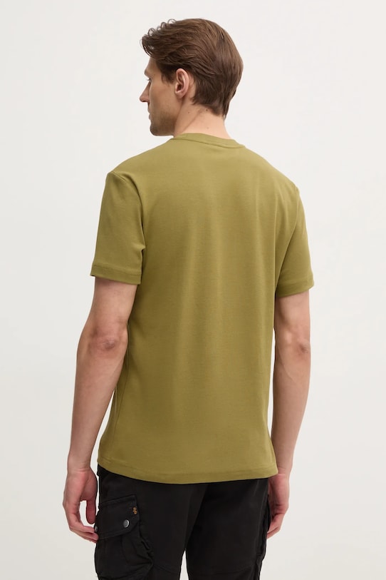 Odzież Calvin Klein t-shirt bawełniany K10K109894 zielony