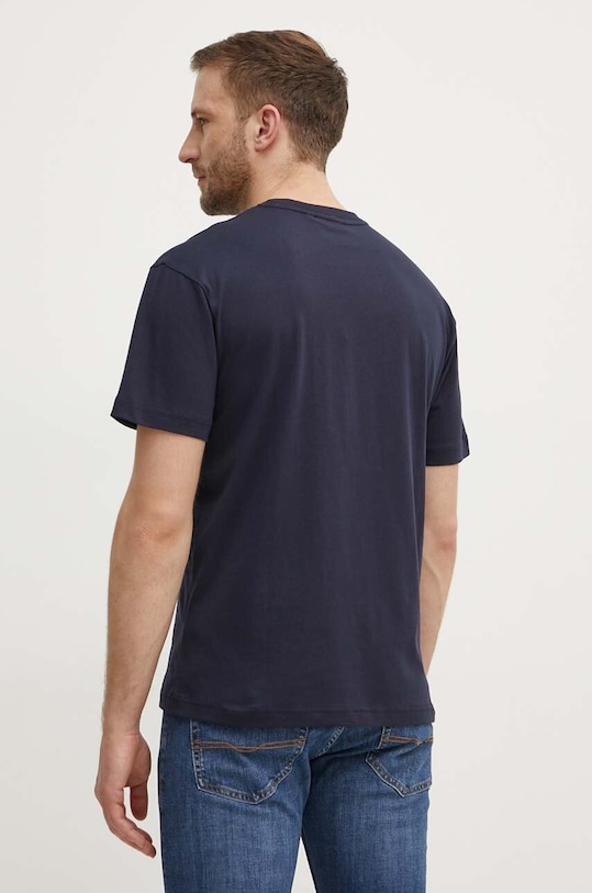 Ρούχα Βαμβακερό μπλουζάκι Calvin Klein K10K111346 σκούρο μπλε
