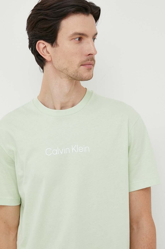 Calvin Klein t-shirt bawełniany zielony K10K111346