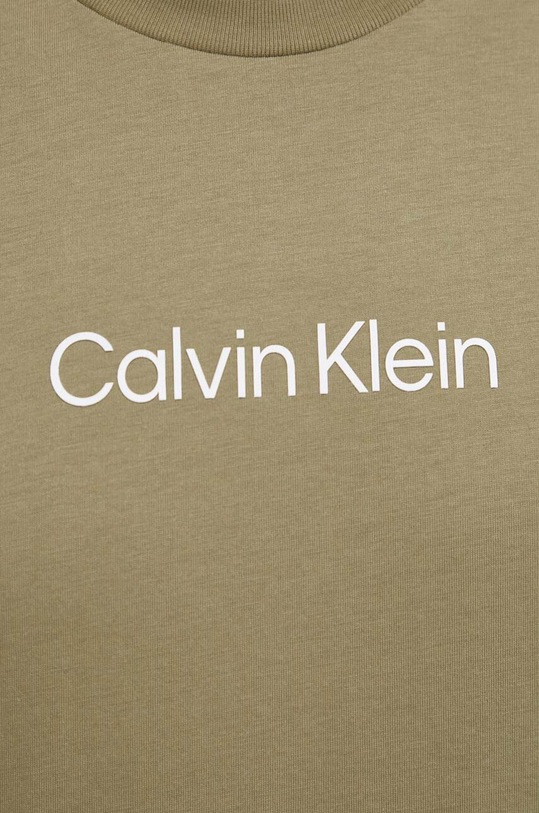 Calvin Klein t-shirt bawełniany zielony K10K111346