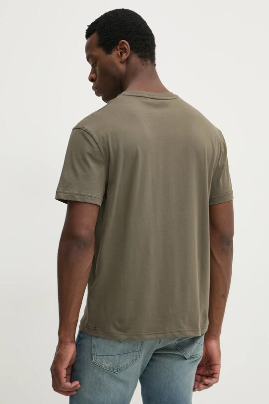 Odzież Calvin Klein t-shirt bawełniany K10K111346 zielony