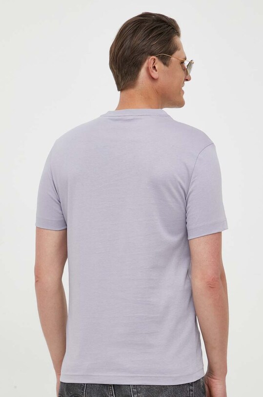 Odzież Calvin Klein t-shirt bawełniany K10K111528 fioletowy