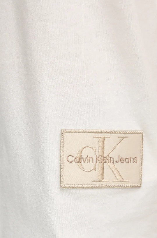 Calvin Klein Jeans tricou din bumbac J30J323482 bej
