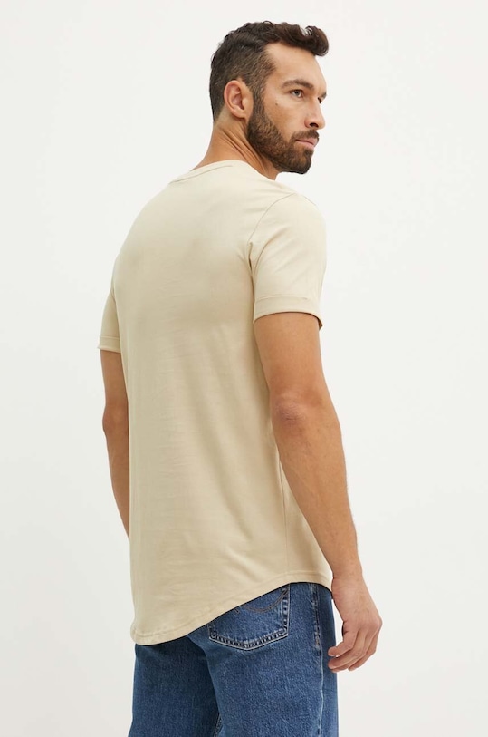 Calvin Klein Jeans t-shirt bawełniany J30J323482 beżowy AA00