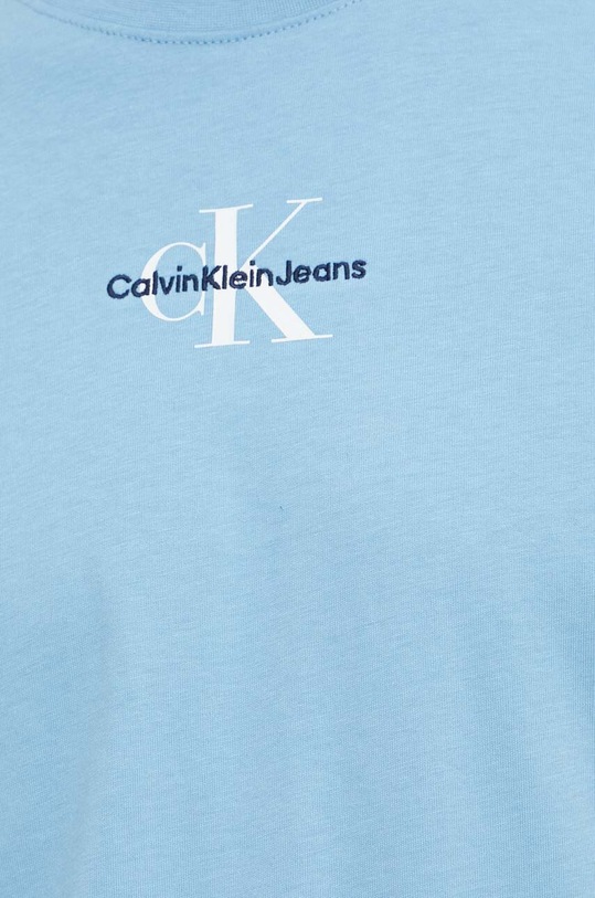 Bavlnené tričko Calvin Klein Jeans modrá J30J323483