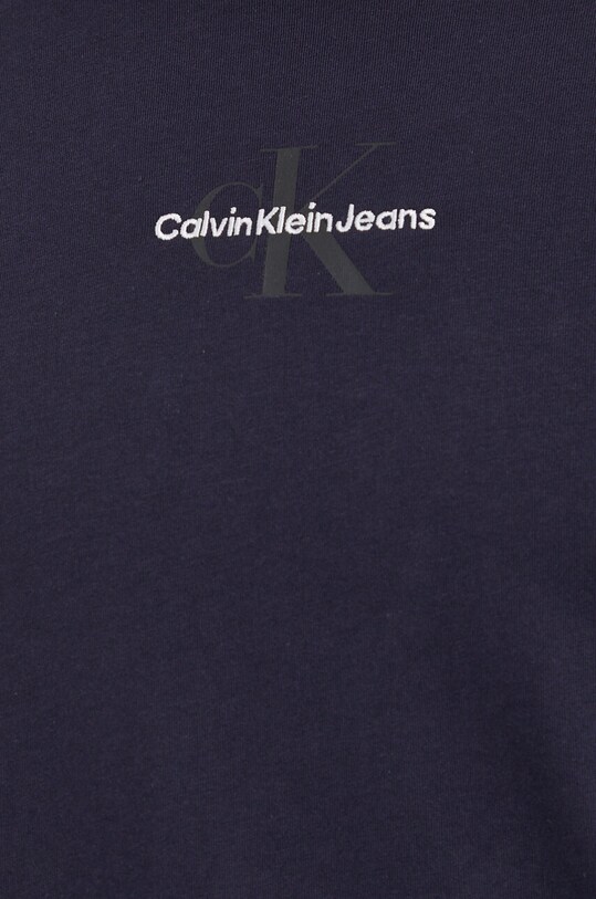 Памучна тениска Calvin Klein Jeans тъмносин J30J323483