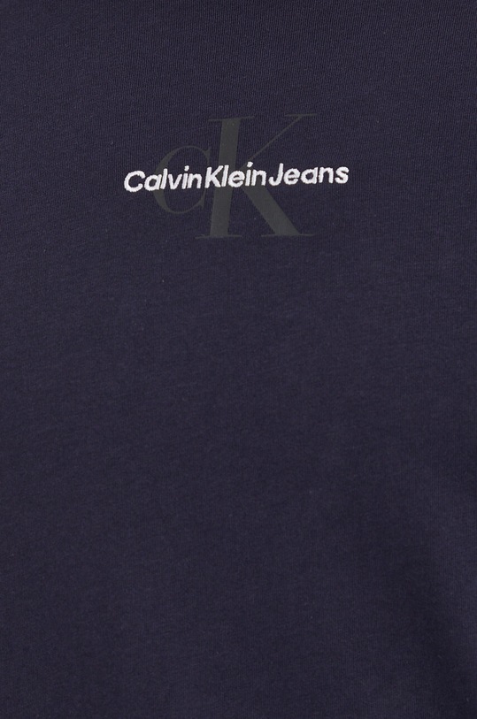 Βαμβακερό μπλουζάκι Calvin Klein Jeans σκούρο μπλε J30J323483