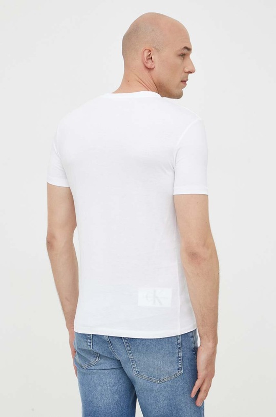 Oblečení Bavlněné tričko Calvin Klein Jeans J30J320806 bílá