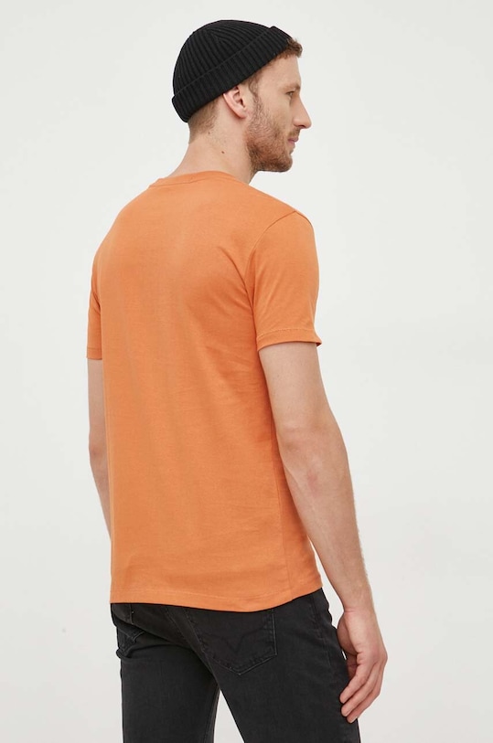 Oblečení Bavlněné tričko Calvin Klein Jeans J30J320806 oranžová