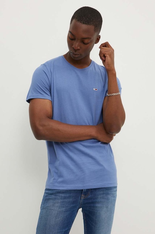 Tommy Jeans tricou din bumbac 2-pack albastru DM0DM15381