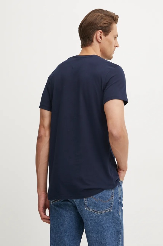 Bavlněné tričko Tommy Jeans 2-pack šedá DM0DM15381