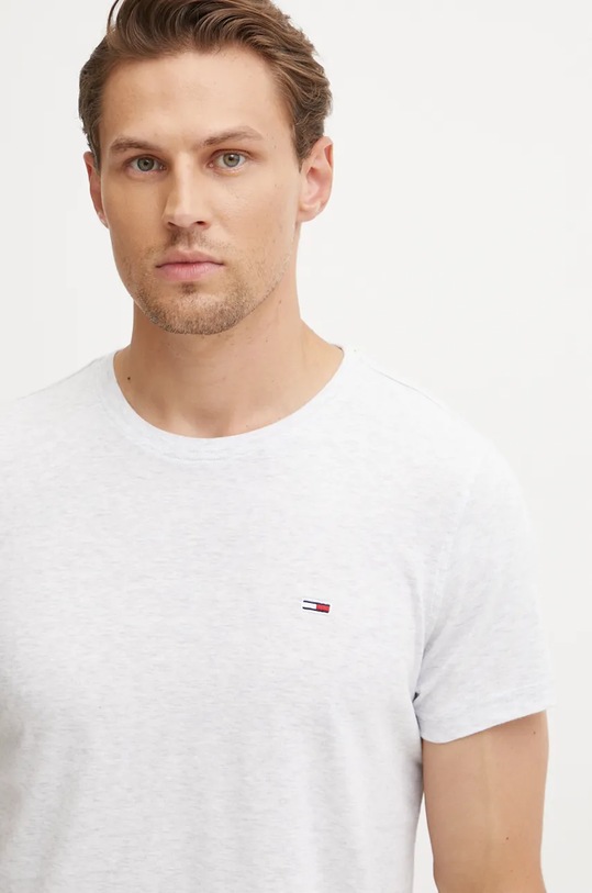 Bavlněné tričko Tommy Jeans 2-pack DM0DM15381 šedá