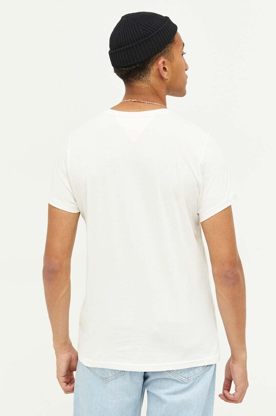 Βαμβακερό μπλουζάκι Tommy Jeans 2-pack DM0DM15381 μαύρο