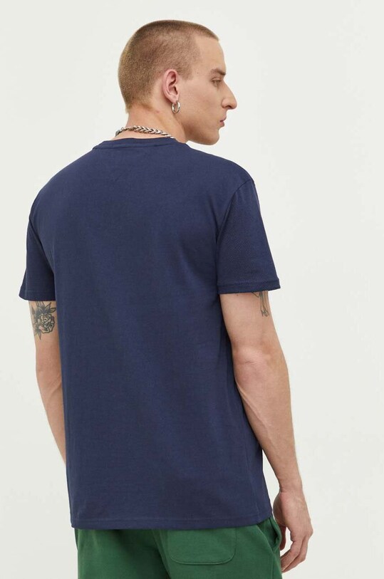 Odzież Tommy Jeans t-shirt bawełniany DM0DM16886 granatowy