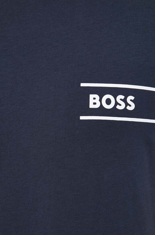 Bavlnené tričko BOSS tmavomodrá 50495484