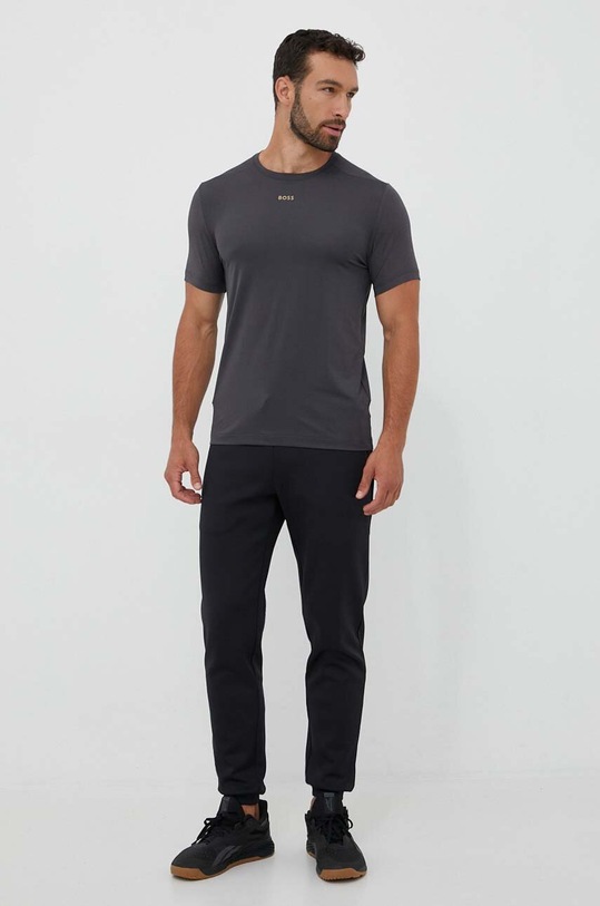 BOSS Green t-shirt 50494735 szary AW23