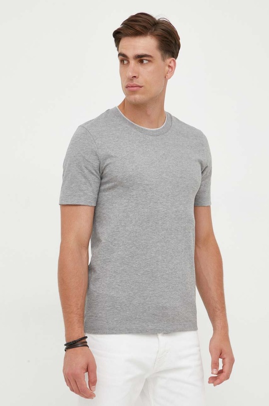 BOSS t-shirt bawełna szary 50494978