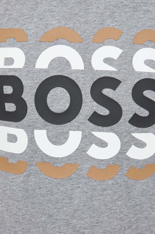 BOSS t-shirt bawełniany 50495735 szary