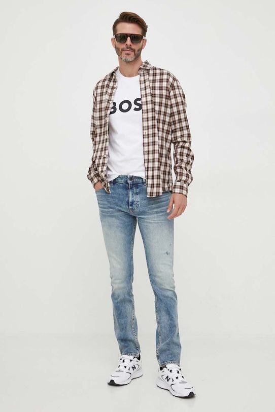 Odzież BOSS t-shirt bawełniany 50495742 biały