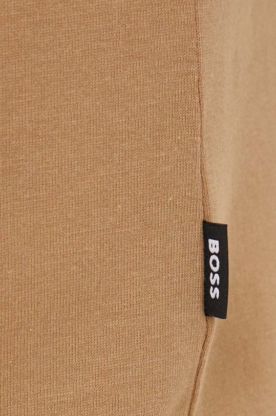 BOSS t-shirt bawełniany 50495742 beżowy