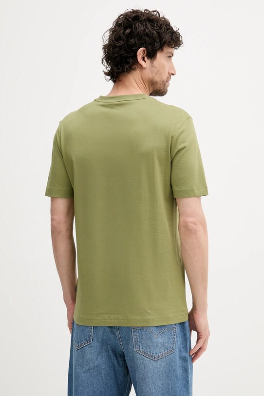 BOSS tricou din bumbac 50495742 verde SS25