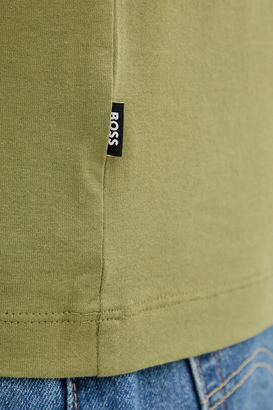 BOSS tricou din bumbac verde 50495742