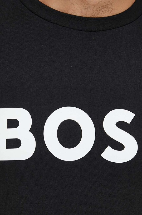 BOSS t-shirt bawełniany 50495742 czarny