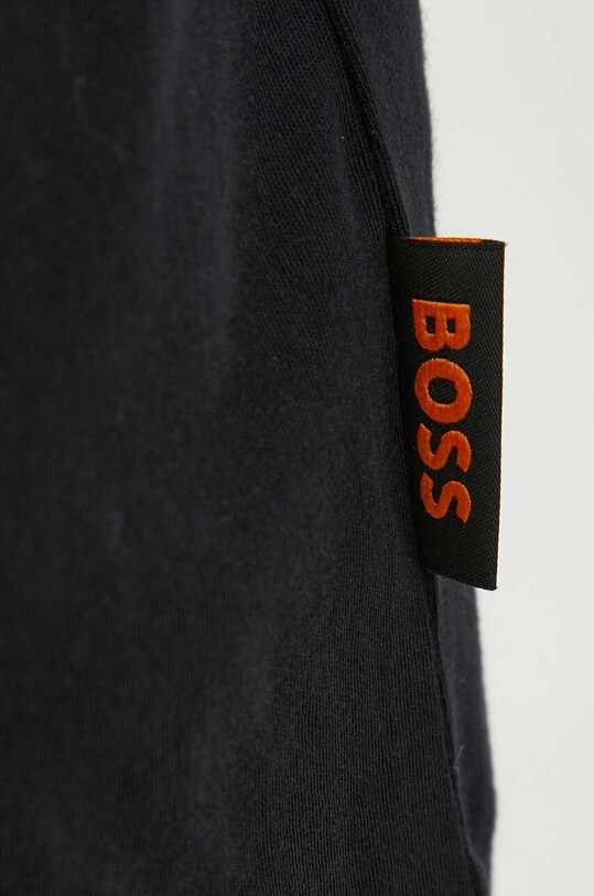 Βαμβακερό μπλουζάκι Boss Orange BOSS ORANGE μαύρο 50495741