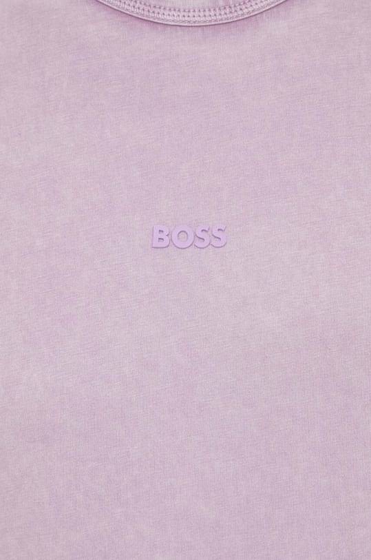 Βαμβακερό μπλουζάκι Boss Orange BOSS ORANGE μωβ 50502173