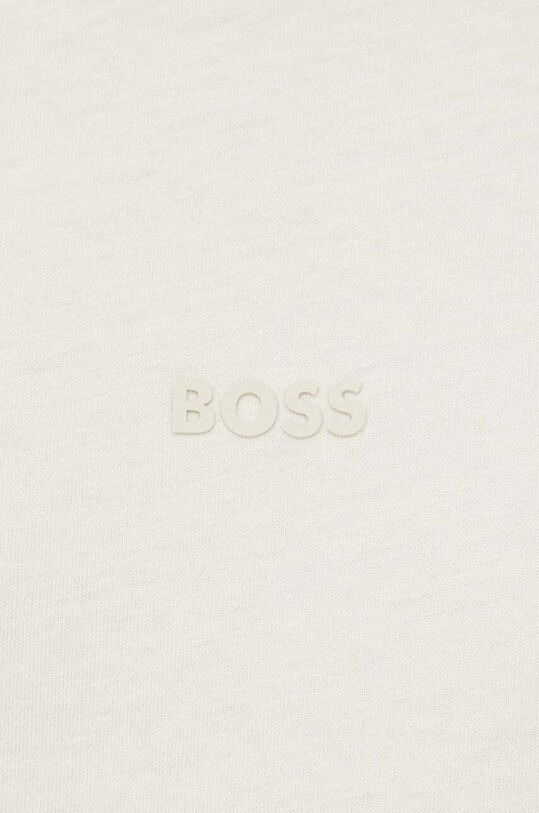 Памучна тениска BOSS ORANGE 50502173 бежов