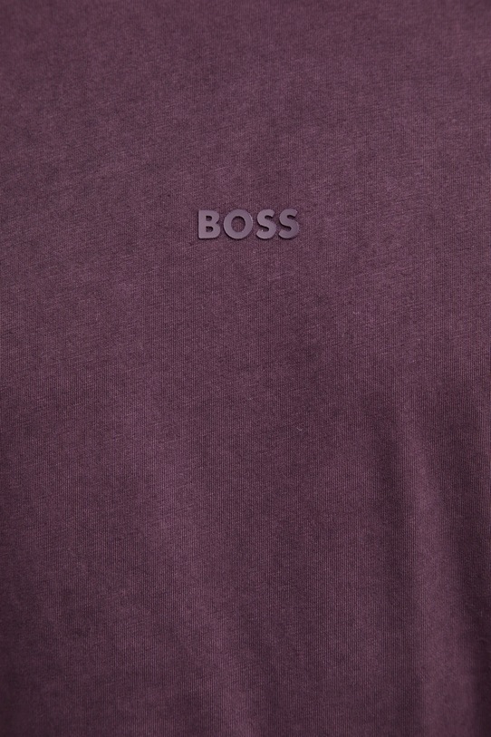 Хлопковая футболка Boss Orange BOSS ORANGE 50502173 фиолетовой