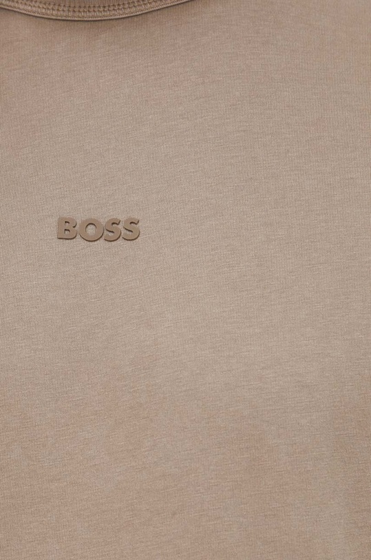 Βαμβακερό μπλουζάκι Boss Orange BOSS ORANGE καφέ 50502173