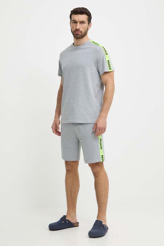 HUGO t-shirt lounge 50504270 szary AW23