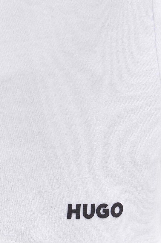 Bavlněné tričko HUGO 50480434 bílá