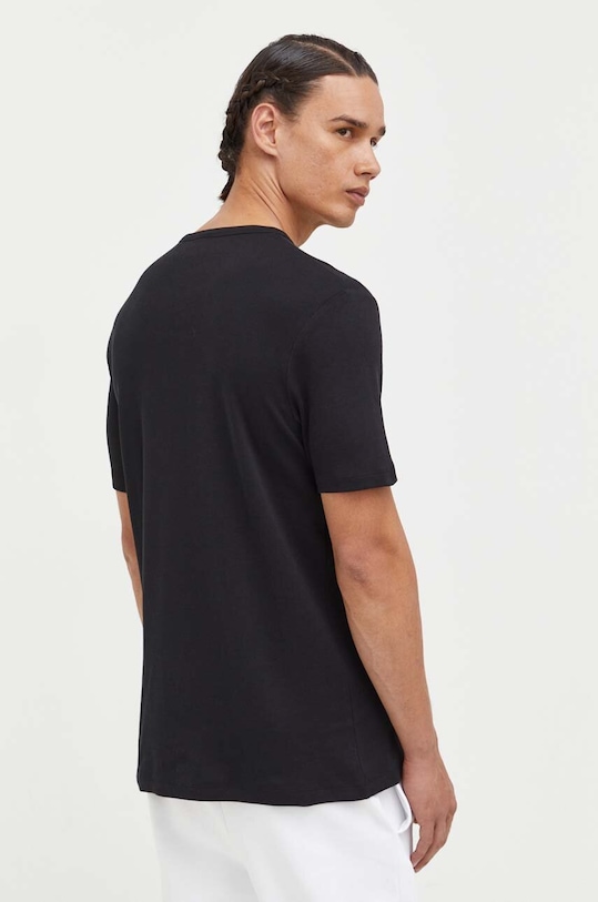 Бавовняна футболка HUGO 50480434 чорний SS24